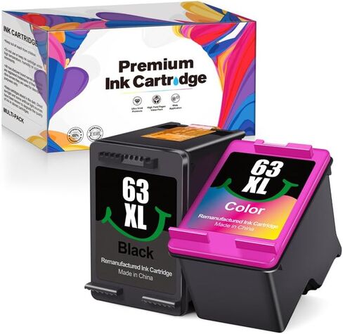 65XL Ink Cartridges Black/Color Combo Pack High-Yield | for HP Ink 65 65 XL | for HP DeskJet 3720 Printer Color Inkjet 3755 3772 3752, Deskjet 2622 2680 2600, Envy 5055 5058 5052 5014 5000, 2 Pack in Saudi Arabia