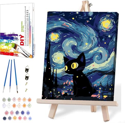 Eiazuiks Paint by Number for Adults with Frame. Paint by Numbers for Adults Beginner Drawing Paintwork with 2 Paintbrushes Paint Canvas Oil Painting 12" x 16" Bookshelf in Saudi Arabia