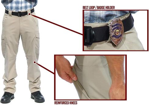 Tru-Spec 24-7 Series Ascent Work Pants for Men - Stretch Rip-Stop Cargo Utility - Water Resistant - Mens Tactical Pants in Kuwait