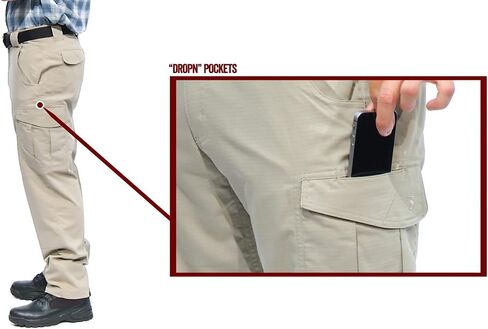 Tru-Spec 24-7 Series Ascent Work Pants for Men - Stretch Rip-Stop Cargo Utility - Water Resistant - Mens Tactical Pants in Kuwait