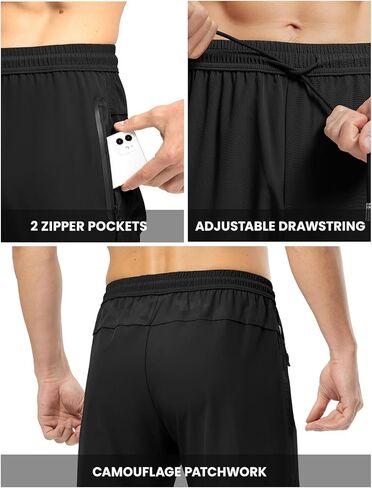 Rdruko Men's Casual Pants Lightweight Quick Dry Hiking Running Workout Outdoor Sports Sweat Pants in Kuwait