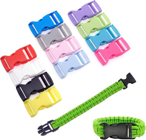 5/8" Side Release Buckle Plastic Clasps for Cord Paracord Bracelet Kit Outdoor Pets Collar Backpack Accessories in Kuwait
