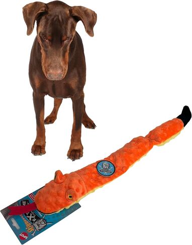 SPOT Skinneeez Extreme Triple Squeak Snake - Durable, Stuffing-Free Dog Toy with Rip-Stop Mesh & 3 Jumbo Squeakers, Built for Aggressive Chewers - Perfect for Medium to Large Dogs & Puppies, 25 inch in Saudi Arabia