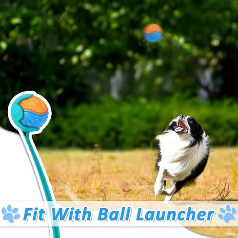 6Pcs Squeaky Dog Balls, Dog Toys Balls for Training, Tough Ball Toys for Dogs, Fit with Dog Ball Launcher, High Bouncy Dog Ball for Interactive Playing, Puppy Pet Chew Balls Teething Balls 2.5in in Kuwait