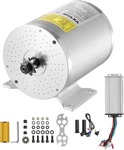 VEVOR 2000W Electric Brushless DC Motor Kit - 48V 4300rpm Motor with Upgraded Speed Controller and Throttle Grip Kit for Go Karts E-Bike Motorcycle Scooter DIY in Saudi Arabia