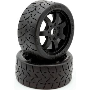 Powerhobby 1/8 Gripper 42/100 Belted Mounted Front Tires/Wheels 17mm (2) Arrma Felony/Infraction/Limitless (Black)