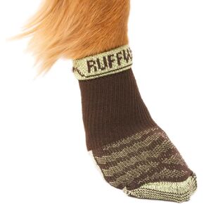 Ruffwear, Bark'n Boot Socks, Comfortable Dog Socks & Boot Liners, Earth Brown, 2.00 in/ 2.25 in