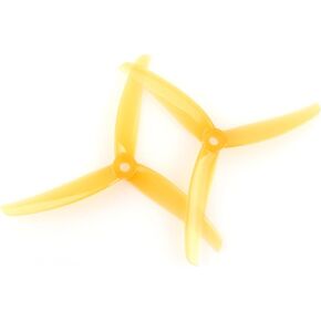 8pcs HQProp 4.9X3.7X3 J37 4.9 Inch 3-Blade Propellers Set (4X CW / 4X CCW) Poly Carbonate (Gray)