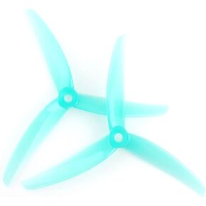 8pcs HQProp 4.9X3.7X3 J37 4.9 Inch 3-Blade Propellers Set (4X CW / 4X CCW) Poly Carbonate (Gray) in Kuwait