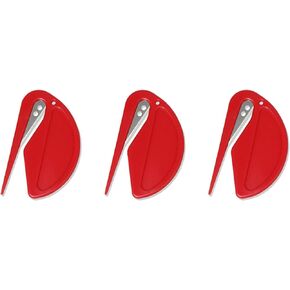 3Pcs Lightweight Cutter Letter Opener with Sharp Blade Multipurpose Paper Cutting for Kraft Roll Scrapbooking Wrapping Package Christmas Envelope Letter Openers Cutting and Measuring Devices (Black)