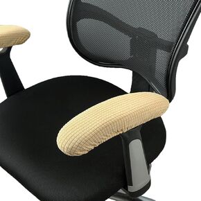 Office Chair Arm Covers, Armrest Slipcover Pads Elbows Forearms Slipcovers Stretch Dirt Resistant Armchair Chairs Washable Covering Elastic Seat Hand Protector Stretchable Band Relief Slip
