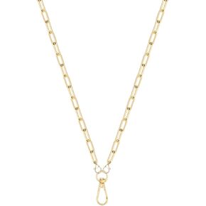 Gold Chain Necklace Lanyards for ID Badges Stylish Key Lanyard for Women Lanyards for Badge Holder