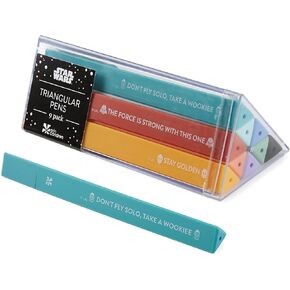 Erin Condren 9-pack Triangular Stackable Ballpoint Pens - Understated and On-Trend Star Wars Design. Smooth Writing with Ballpoint Tip and Black Ink