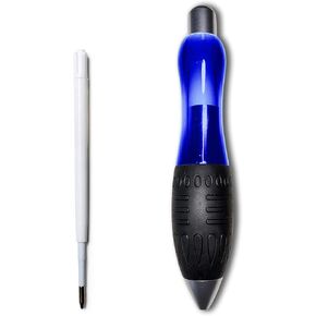 𝟯 𝗼𝘇 Fat 𝐇𝐞𝐚𝐯𝐲 𝐖𝐞𝐢𝐠𝐡𝐭𝐞𝐝 Pens for Arthritis Hands, Parkinson's, Carpal Tunnel, Hand Tremors Wide Grip, Thick Barrel, Easy to Hold Blue