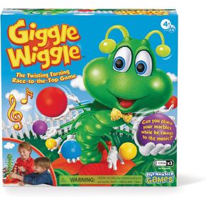 Giggle Wiggle Board Game for Kids, Marble Game, Hand-Eye Coordination Game, Preschool Games, The Twisting-Turning Race to Get Your Marbles to The Top Game, Ages 4+, Batteries Not Included