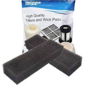HQRP 2-Pack Foam Aquarium Filter Compatible with Eshopps AEO19070 Replacement fits Eshopps RS-300 / RS-200 Reef Sump System, Zoo Med 501 External Filter, Bio Sponge