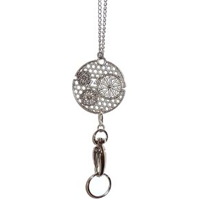 Women's Lanyard Strong Stainless Steel Chain Trendy ID Badge Card Holder Teacher Cruise Keys Keychain Phone