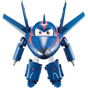 Super Wings Transformer Toys, 5 in Chase Transforming Airplane Toys, 2-in-1 Mode Action Figures, Plane to Robot, Preschool Gift Transformer Figures Toys for Boys Girls Kids Age 3 4 5 6 7 8+
