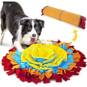 Snuffle Mat for Dogs, Interactive Dog Puzzle Toy for Puppy Small Medium Dogs Enrichment Foraging Feeding Game Sniff Mat Toys, Mental Stimulation & Stress Relief