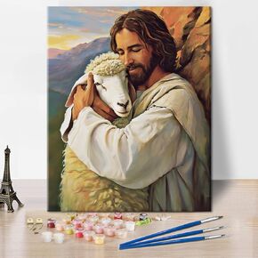 Paint by Numbers Kit for Adults Portrait of Beautiful Woman Paint by Numbers for Adults Kids Flower Adult Paint by Number Kits on Canvas Oil Painting Art Crafts 16x20 in