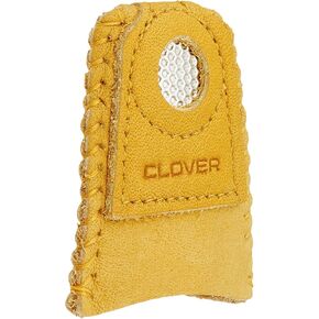 Clover Leather Double Sided Thimble-, Brown