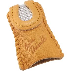 Clover Leather Double Sided Thimble-, Brown