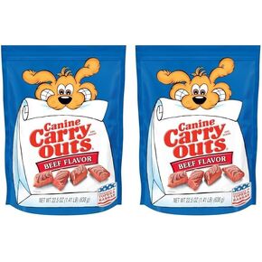 Canine Carry Outs Beef Flavor Dog Treats, 22.5 Ounce Bag