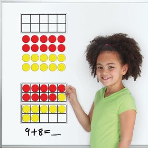 Really Good Stuff Jumbo Magnetic Ten-Frame Set of 6
