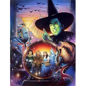 DIYPAINTING 5D Diamond Art Painting by Number Kits Wizard Movie of Oz 16X20 Painting Cross Stitch Full Drill Crystal Rhinestone Embroidery Pictures Arts Craft for Home Wall Decor