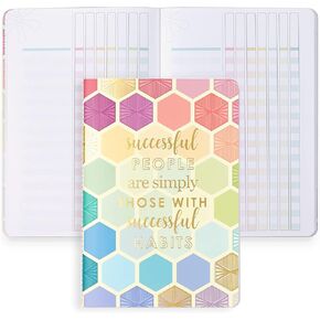 Erin Condren Designer Petite Journal Checklists - Multicolored Hexagon Design Theme. Great for Tracking Daily and Weekly Lists with Blank Customizable Fields