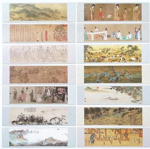 Traditional Chinese Painting Bookmarks Chinese Brush Ink Watercolor Painting Book Mark 30Pcs in Kuwait