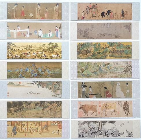 Traditional Chinese Painting Bookmarks Chinese Brush Ink Watercolor Painting Book Mark 30Pcs in Kuwait