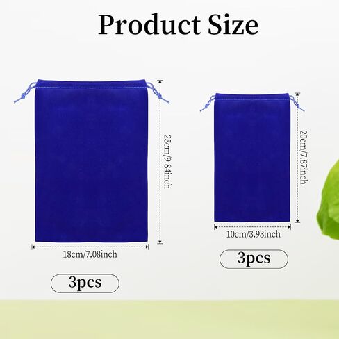 Adult Toy Storage Bags, 6 Pcs Black Velvet Drawstring Pouch Adjustable Toy Organizer Bags Foldable Ditty Bag for Women Men Toy Cosmetic Underwear Sunglasses Travel Camping (7×9.8 Inch, 4×7.9 Inch) in Saudi Arabia