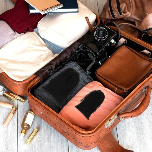 Adult Toy Storage Bags, 6 Pcs Black Velvet Drawstring Pouch Adjustable Toy Organizer Bags Foldable Ditty Bag for Women Men Toy Cosmetic Underwear Sunglasses Travel Camping (7×9.8 Inch, 4×7.9 Inch) in Saudi Arabia