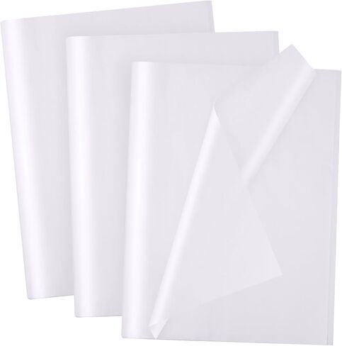 Hlonon 100 Sheets White Tissue Paper 12 x 20 Inches Recyclable White Wrapping Paper Bulk for DIY Crafts Birthday Baby Shower Christmas Gift Wrapping Crafts Decor in Saudi Arabia