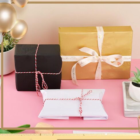 Hlonon 100 Sheets White Tissue Paper 12 x 20 Inches Recyclable White Wrapping Paper Bulk for DIY Crafts Birthday Baby Shower Christmas Gift Wrapping Crafts Decor in Saudi Arabia