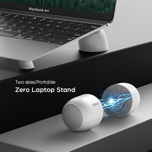 Laptop Risers for Desk, Mini Laptop Cooling Stand, Magnetic Pads Keyboard Riser, Ergonomic Laptops Feet, Compatible with MacBook Air Pro, with Dell, with HP, More 10-15.6" Laptops in Kuwait