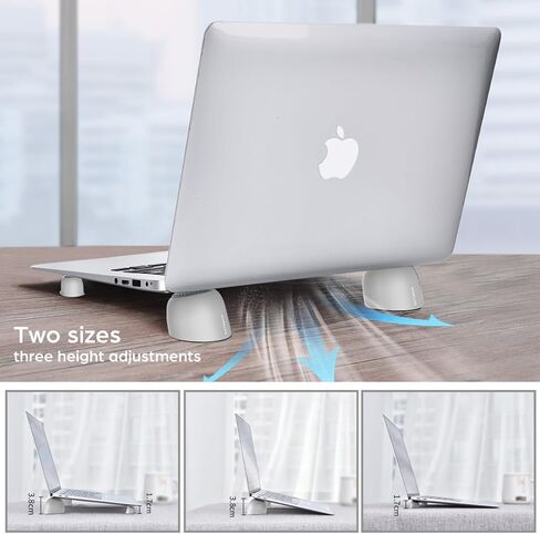 Laptop Risers for Desk, Mini Laptop Cooling Stand, Magnetic Pads Keyboard Riser, Ergonomic Laptops Feet, Compatible with MacBook Air Pro, with Dell, with HP, More 10-15.6" Laptops in Kuwait
