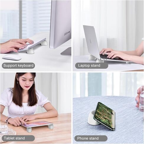 Laptop Risers for Desk, Mini Laptop Cooling Stand, Magnetic Pads Keyboard Riser, Ergonomic Laptops Feet, Compatible with MacBook Air Pro, with Dell, with HP, More 10-15.6" Laptops in Kuwait