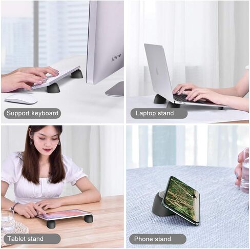 Laptop Risers for Desk, Mini Laptop Cooling Stand, Magnetic Pads Keyboard Riser, Ergonomic Laptops Feet, Compatible with MacBook Air Pro, with Dell, with HP, More 10-15.6" Laptops in Kuwait