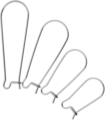 50pcs Adabele 316 درجة جراحية من الفولاذ المقاوم للصدأ من الفولاذ المقاوم للصدأ السوط الساحلية 18 ملم سلك الكلى الكلى (سلك 0.8 ملم/20 in Kuwait