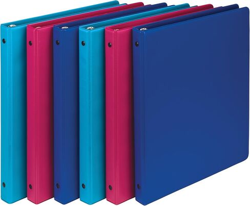 Samsill 1 Inch Document Storage Binder, Made in USA, FSC 100% Recycled Chipboard, Round Ring, 3 Ring Binder, Black in Saudi Arabia