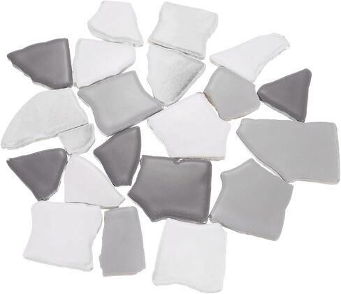 uxcell 500g/1.1LB Irregular Ceramics Mosaic Tiles, 1.3-2 cm Bulk Stained Ceramic Mosaic Pieces Stones Mosaic Kits for DIY Art Craft Projects Home Decor, Mixed Brown in Saudi Arabia