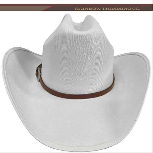 Premium Black Western Hat Band: Versatile Leather Cowboy Hat Accessory for Men & Women - Enhance Your Black Cowboy Hat with Classic Style Bands in Saudi Arabia