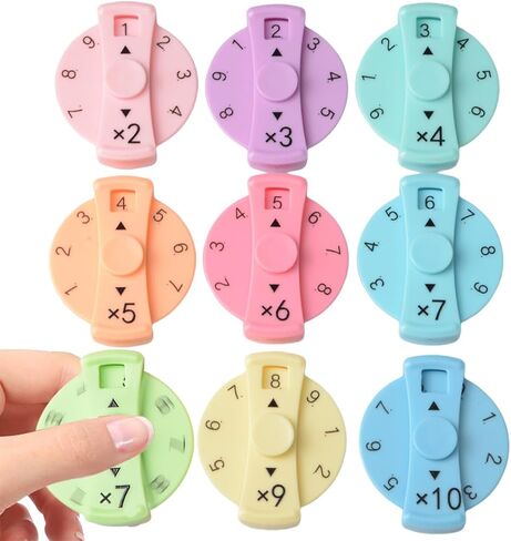 Updated Math Fact Fidget Spinners, Math Facts Fidget Spinners, This is for All The Stimmers - Fidgeters Who are Learning Math, Division and Multiplication on One Fidget (Both 18pcs) in Saudi Arabia