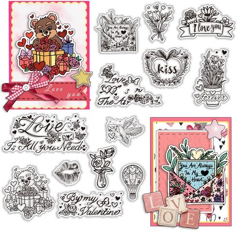 Ph Pandahall St. Patrick's Clear Stamps مجموعة 8pcs ختم السيليكون قزم الجان من أربع أوراق البرسيم المطاط الطوابع الصافية لتصنيع بطاقة القصاصات الصوتي in Saudi Arabia