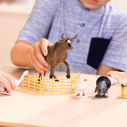Terra by Battat – Farm Animal Figurines & Accessories – 60Pc Toy Animal Bucket For Kids – Farm Animal Toys – Cows, Pigs, Horses, Cats & More – 3 Years + – Country World in Kuwait