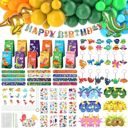 INNOCHEER Dinosaur Party Favors, Dinosaur Birthday Decorations 24 Pack Dinosaur Party Supplies Dinosaur Party Decorations, Dinosaur Goodie Bags For Birthday Party Favors For Kids 3-5 4-8 8-12 in Saudi Arabia