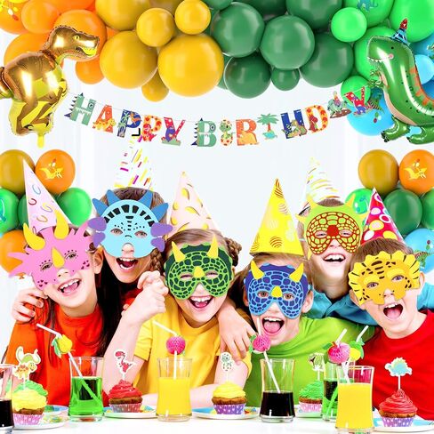 INNOCHEER Dinosaur Party Favors, Dinosaur Birthday Decorations 24 Pack Dinosaur Party Supplies Dinosaur Party Decorations, Dinosaur Goodie Bags For Birthday Party Favors For Kids 3-5 4-8 8-12 in Saudi Arabia