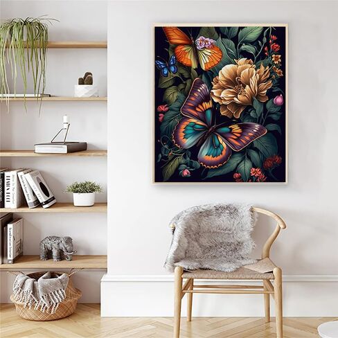 Artunion Pink Rose Paint by Numbers for Adults Beginner, Flower Paint by Number Kits, DIY Oil Painting Paint by Number Kits on Canvas Arts Craft for Home Wall Decor 16x20 Inch in Kuwait